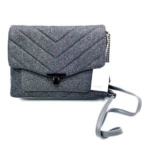 Black Glitter Crossbody Purse